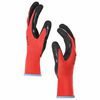 vidaXL Arbeitshandschuhe 12 pcs Rot und Schwarz 9 / l Latexbeschichtung
