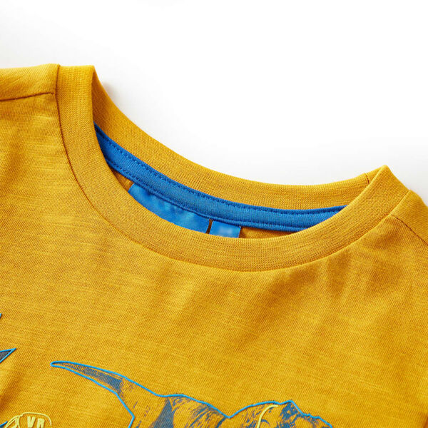 Kinder-Langarmshirt Ocker 140