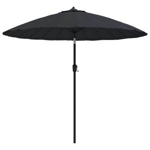 vidaXL Sonnenschirm mit Aluminium-Mast 250 cm Schwarz