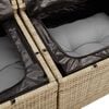 vidaXL Garten-Sofa-Set mit Kissen mit Kissen 9 pcs Beige und Hellgrau
