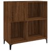 vidaXL Plattenschrank Braun Eichen-Optik 84,5x38x89 cm Holzwerkstoff