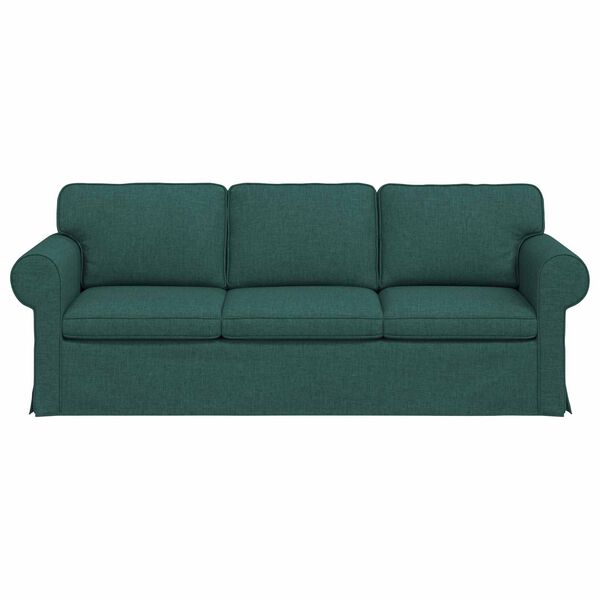 vidaXL Sofa 180cm Dunkelgr&uuml;n Metall