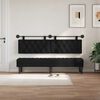 vidaXL H&auml;ngevorderseite Wandmontiert Schwarz 190 x 55 x 7 cm Stoff