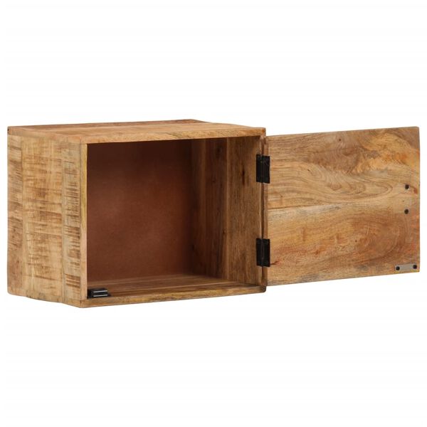vidaXL Wand-Nachttisch 40x30x25 cm Massivholz Mango