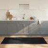 vidaXL Teppich Rechteckig Schwarz 80x200 cm Bambus