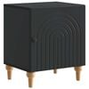vidaXL Nachttisch Schwarz 43 x 34,5 x 50 cm Holzwerkstoff