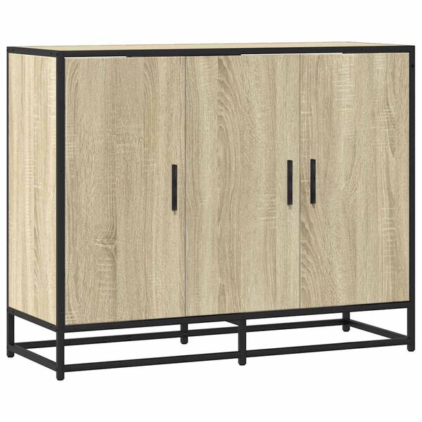 vidaXL Sideboard Sonoma-Eiche 94x35x76 cm Holzwerkstoff