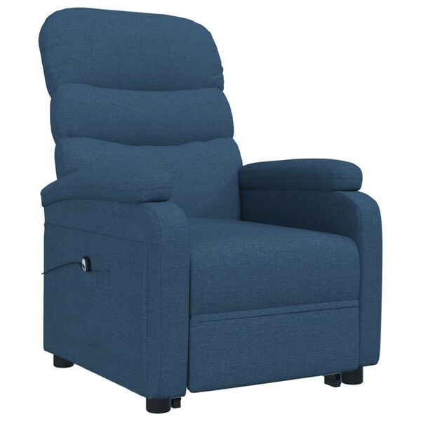 vidaXL Aufstehsessel Blau Stoff