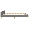 vidaXL Bettgestell ohne Matratze Dunkelgrau 180x200 cm Stoff