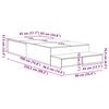 vidaXL Aufbewahrungsbettgestell Altholz 90 cm Holzwerkstoff