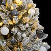 vidaXL K&uuml;nstlicher Weihnachtsbaum Klappbar 300 LEDs & Kugeln 270 cm