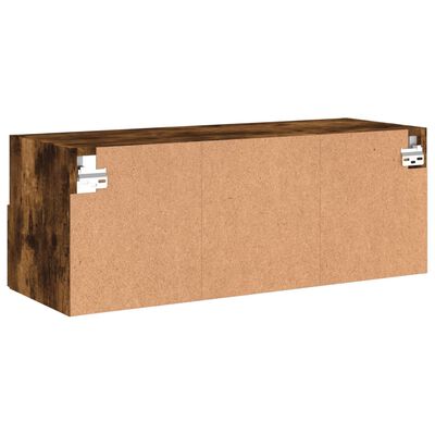 vidaXL TV-Wandschrank Räuchereiche 80x30x30 cm Holzwerkstoff