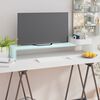 vidaXL TV-Aufsatz/Monitorerh&ouml;hung Glas Gr&uuml;n 100x30x13 cm