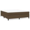 vidaXL Boxspringbettgestell Dunkelbraun 180x200 cm Stoff
