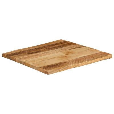 vidaXL Tischplatte mit Baumkante 60x60x2,5 cm Raues Massives Mangoholz