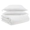 vidaXL Bettdecken Set mit Kissen 3 pcs Wei&szlig; Daunenfeder