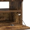 vidaXL TV-Schrank mit LED-Leuchten R&auml;uchereiche 80x35x40 cm