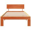 vidaXL Bettrahmen Wachsbraun 90 x 200 cm Massives Kiefernholz