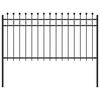 vidaXL Ringzaun Tilburg Schwarz 200 x 150 cm Pulverbeschichteter Stahl