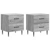 vidaXL Nachttisch 2 pcs Graues Sonoma 43 x 34,5 x 47,5 cm