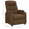 vidaXL Relaxsessel Braun Stoff