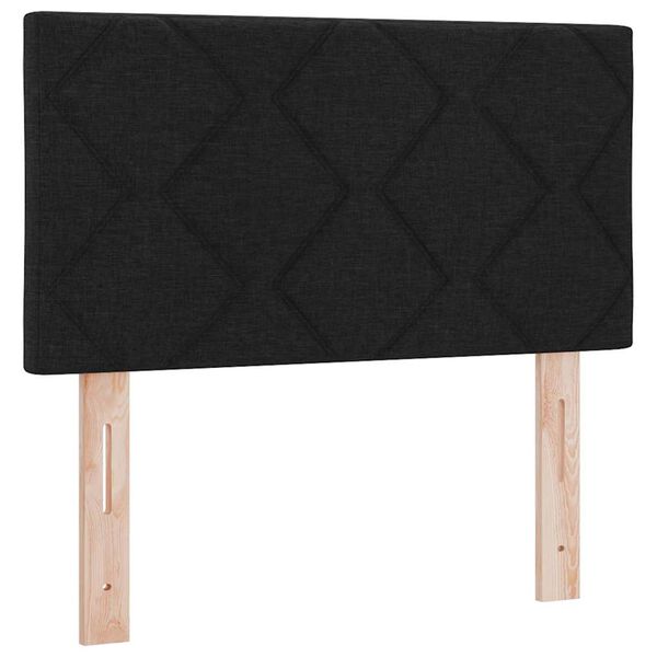 vidaXL Kopfteil mit Kopfteil Schwarz 80 cm Kunstleder