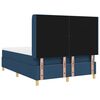 vidaXL Boxspringbett mit Matratze mit Kopfteil Blau 160 x 200 cm Stoff