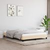 vidaXL Bettgestell ohne Matratze Creme 140x190 cm Stoff