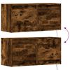 vidaXL TV-Wandschrank mit LED-Beleuchtung R&auml;uchereiche 80x31x38 cm