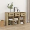 vidaXL Sideboard Sonoma-Eiche 100x30x59,5 cm Holzwerkstoff