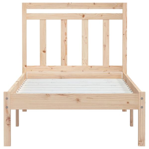 vidaXL Massivholzbett 75x190 cm
