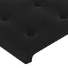 vidaXL Boxspringbett mit Matratze & LED Schwarz 90x190 cm Samt