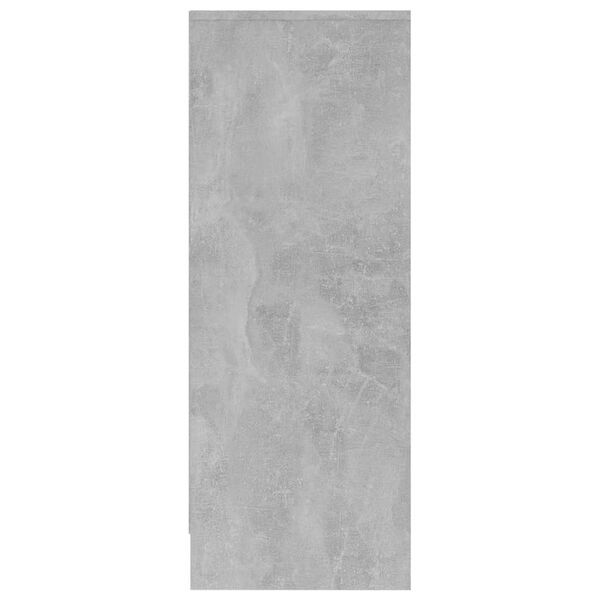 vidaXL Schuhschrank Betongrau 31,5x35x90 cm Holzwerkstoff