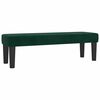 vidaXL Boxspringbett mit Matratze Dunkelgr&uuml;n 140x200 cm Samt