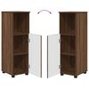vidaXL Badezimmerm&ouml;bel-Set Wandmontiert 3 pcs Braun Eichen-Optik