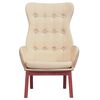 vidaXL Relaxsessel Creme Stoff