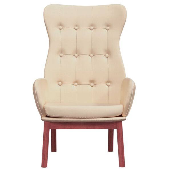 vidaXL Relaxsessel Creme Stoff