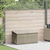 vidaXL Garten-Auflagenbox Hellgrau 110x50x58 cm Poly Rattan