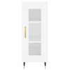 vidaXL Highboard Hochglanz-Wei&szlig; 34,5x34x180 cm Holzwerkstoff