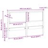 vidaXL Kopfteil Sonstiges Weiß 160 cm Massivholz Kiefer