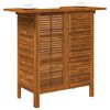 vidaXL Bartisch 110x50x105 cm Massivholz Akazie