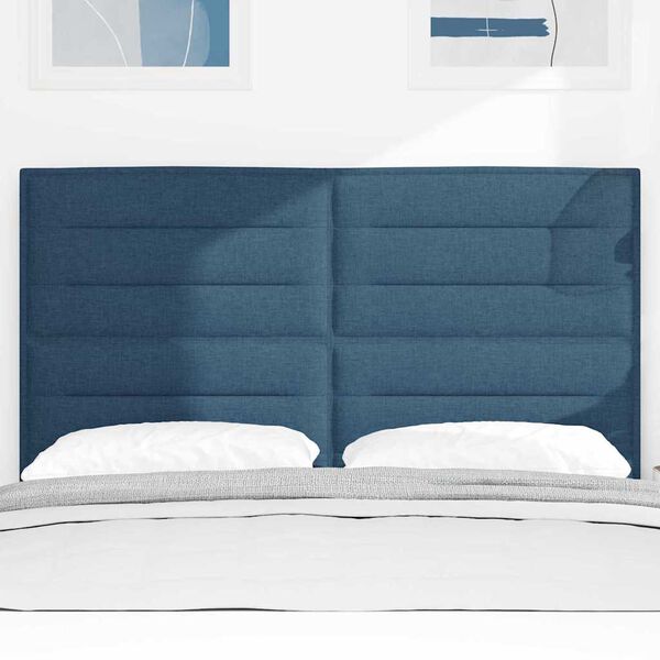 vidaXL Kopfteil mit Kopfteil Blau 144 cm Kunstleder