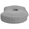 vidaXL Nackenst&uuml;tzkissen mit Kissen Grau 53 x 34,5 x 10,5 cm Polyester