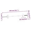 vidaXL Langhantel und Kurzhantel Set 30 kg Gusseisen