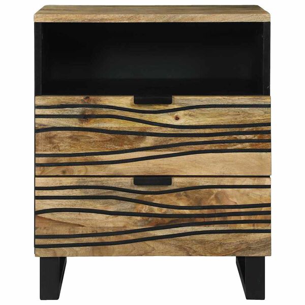 vidaXL Nachttisch Braun 50 x 33 x 62 cm Massivholz Akazie