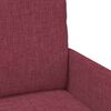vidaXL Sofas mit Kissen 55cm Weinrot Sperrholz