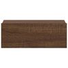 vidaXL H&auml;ngende Nachttische 2 Stk Braun Eiche 40x30x15cm Holzwerkstoff