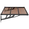 vidaXL Türvordach Schwarz 122x90 cm Polycarbonat