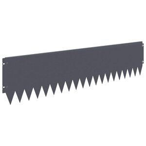 vidaXL Rasenkante 20 stk. 103 x 25 cm Stahl Anthrazit