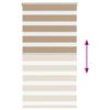 vidaXL Doppelrollo Sandbraun 85x150 cm Stoffbreite 80,9 cm Polyester